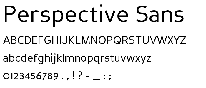 Perspective Sans font